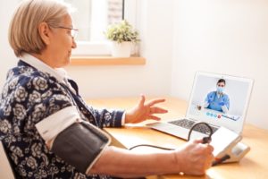 telehealth patient with high blood pressure